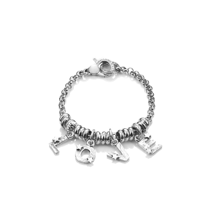 Giovanni Raspini Love Armband mit Sternen Silber X01976