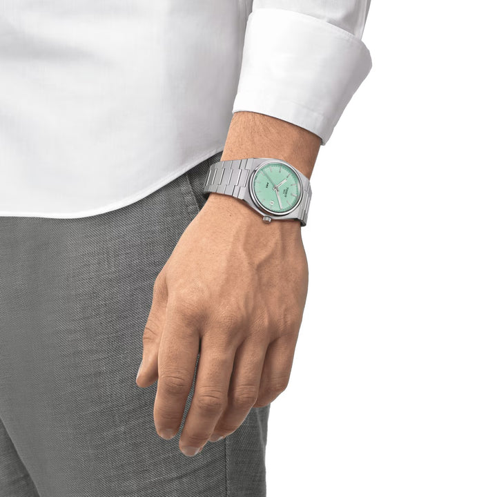 Tissot Watch PRX 40mm groen water Quartz staal T137.410.11.091.01
