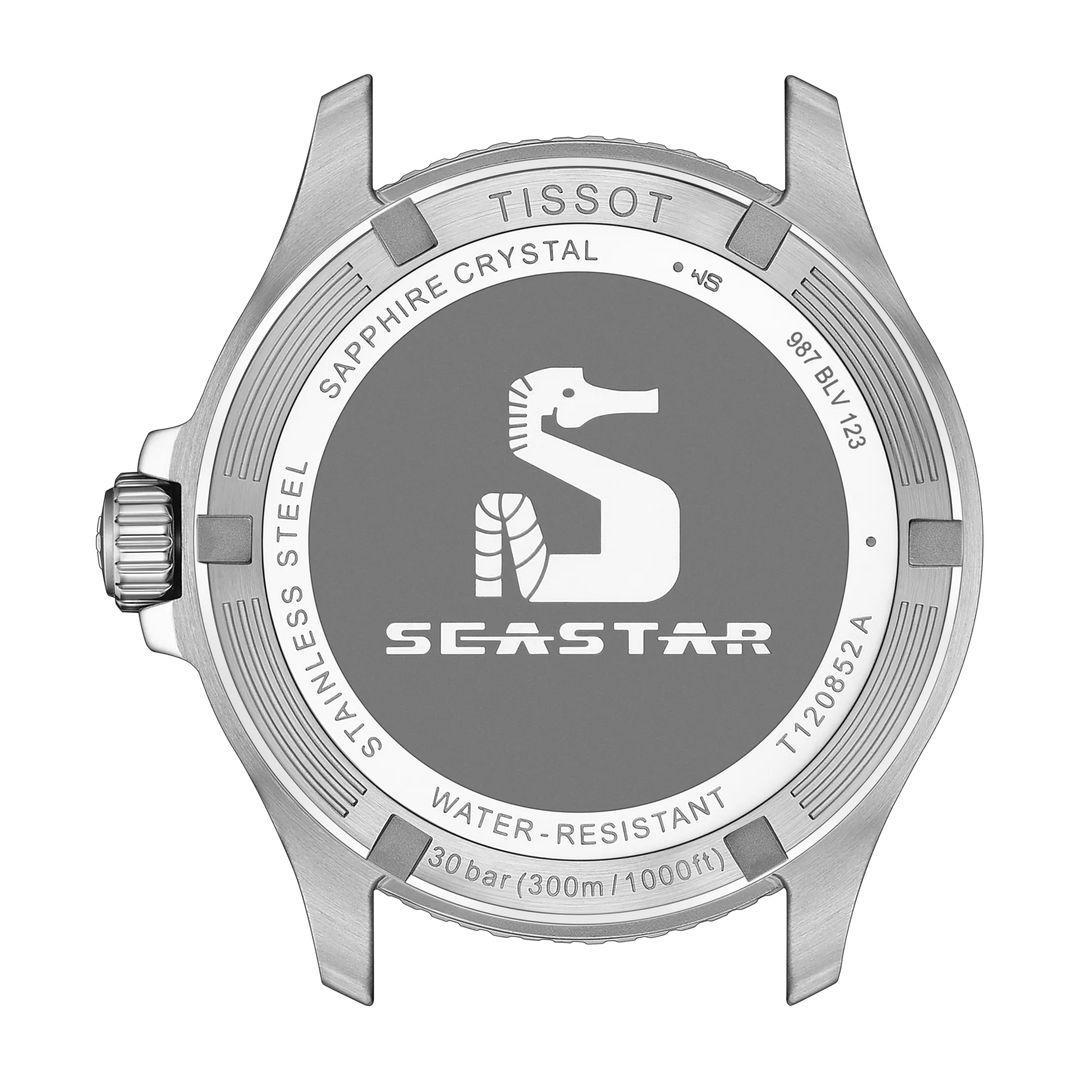 Tissot Seastar 1000 GMT watch 40mm Black Quartz Steel T120.852.11.051.00