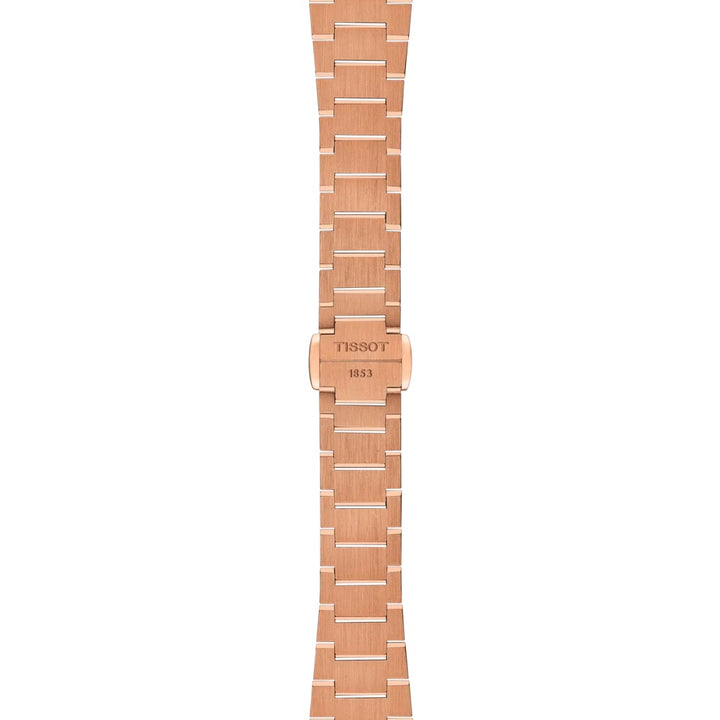 Tissot horloge PRX 25 mm roségoud diamanten kwartsstaal PVD roségouden afwerking T137.010.33.506.00