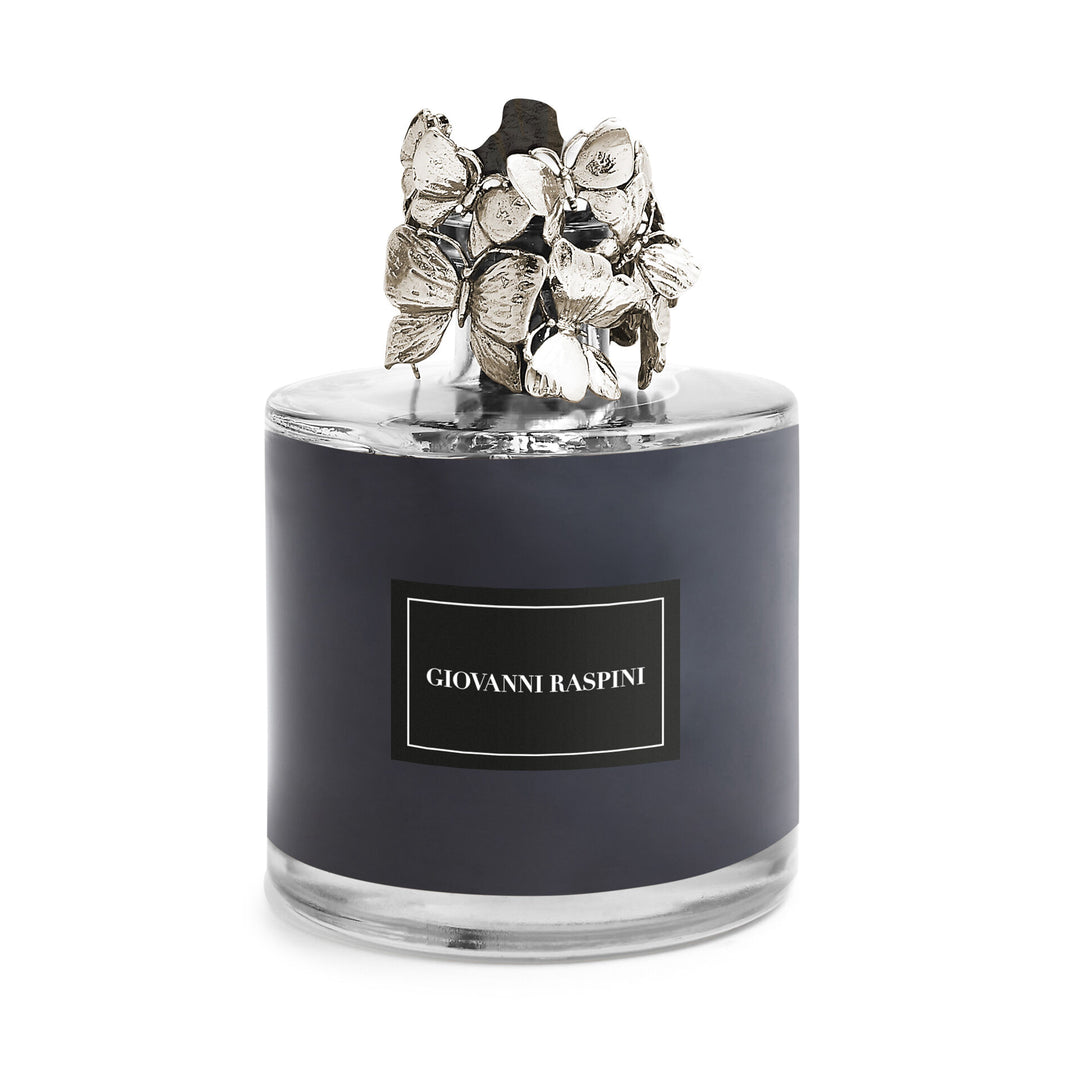 Giovanni Raspini Farfalle Diffuser – Nero Divino Raumduft mit weißer Bronzedekoration – XB0102