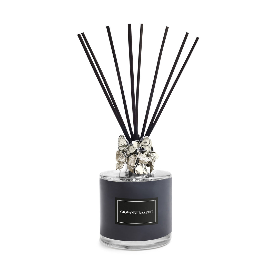 Giovanni Raspini Farfalle Diffuser – Nero Divino Raumduft mit weißer Bronzedekoration – XB0102