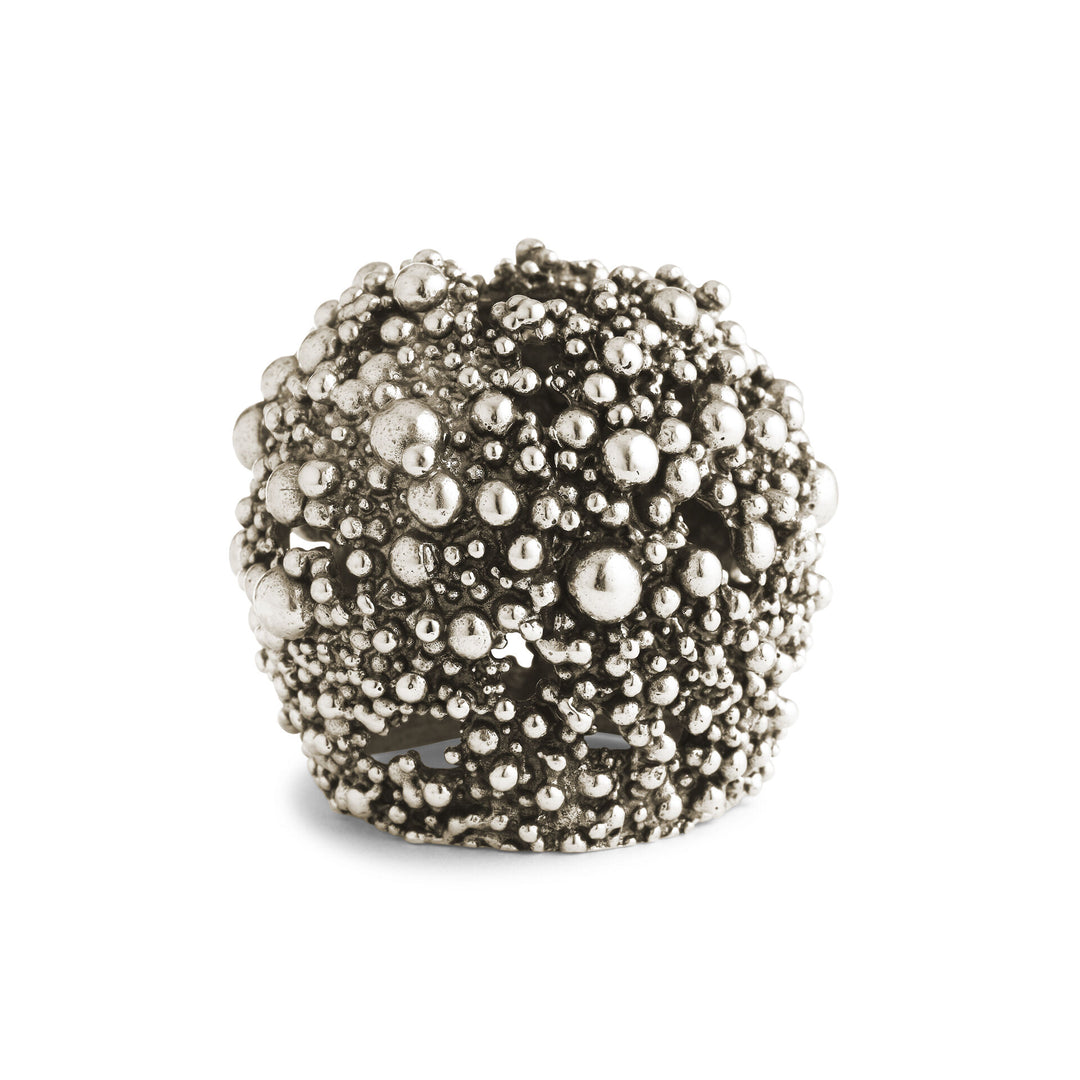 Giovanni Raspini Perlage Diffuser – Nero Divino Raumduft mit weißer Bronzedekoration – XB0144