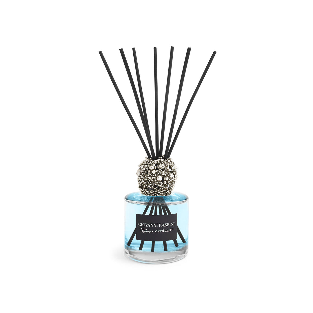 Giovanni Raspini Perlage-Diffusor – Vento di Mare Raumduft mit weißer Bronzedekoration – XB0146