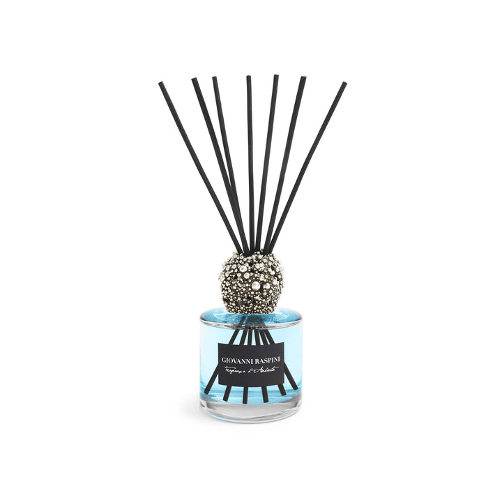 Giovanni Raspini Perlage-Diffusor – Vento di Mare Raumduft mit weißer Bronzedekoration – XB0146