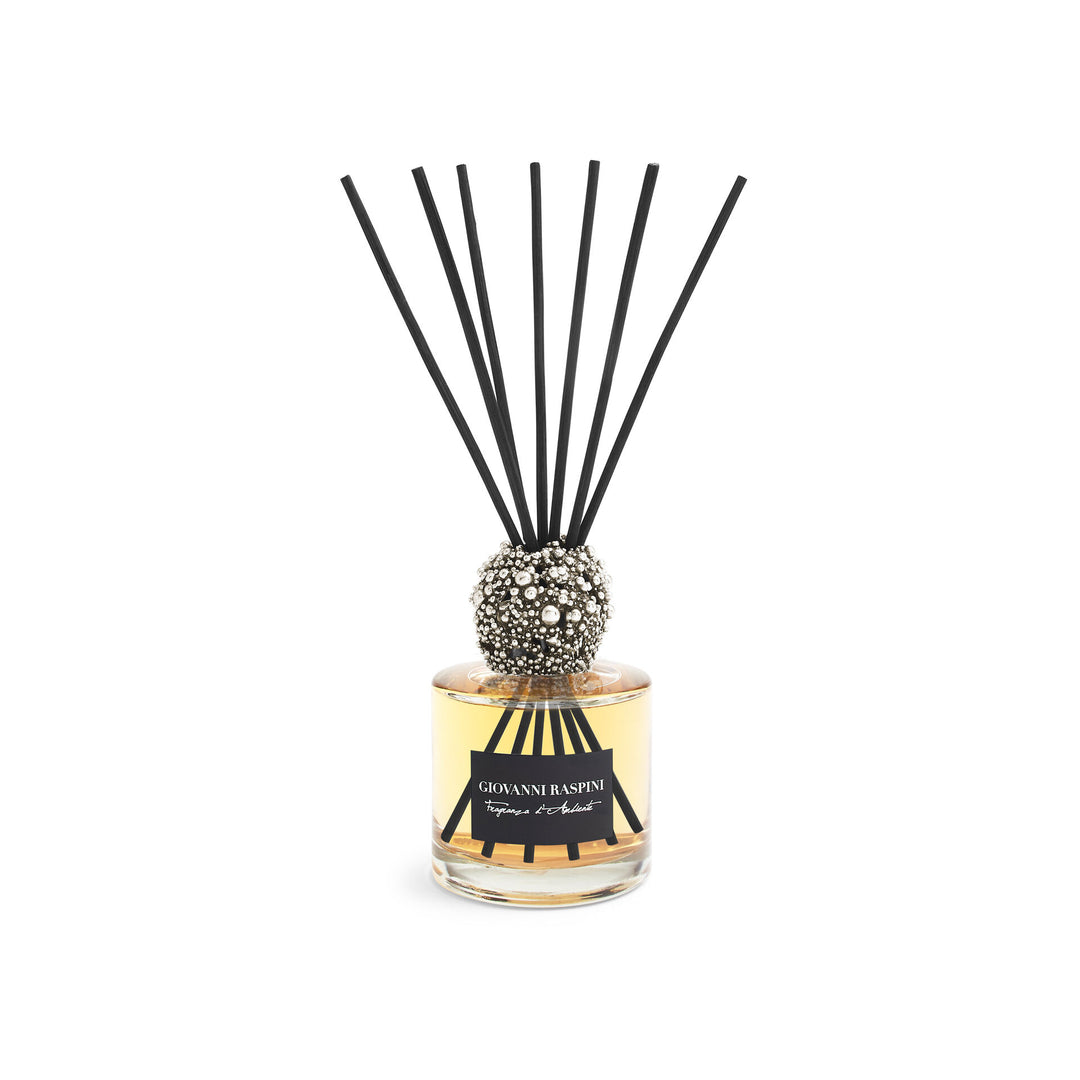 Giovanni Raspini Perlage Diffuser – Raumduft Iris Dust mit weißer Bronzedekoration – XB0145