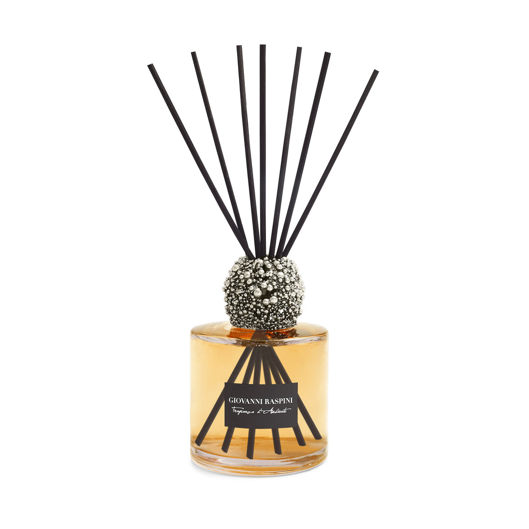 Giovanni Raspini Perlage Diffuser – Raumduft Iris Dust mit weißer Bronzedekoration – XB0142