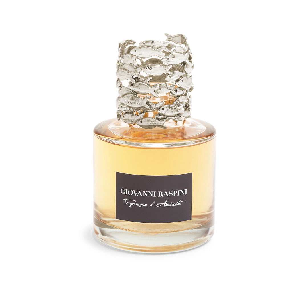 Giovanni Raspini Sardine Diffuser - Iris Dust huisparfum met witte bronzen decoratie - XB0148