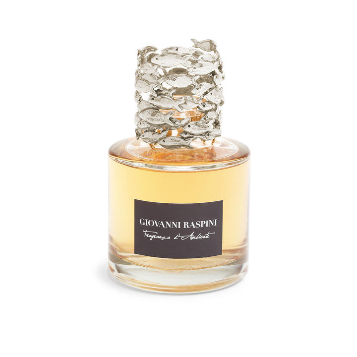 Giovanni Raspini Sardine Diffuser - Iris Dust huisparfum met witte bronzen decoratie - XB0148