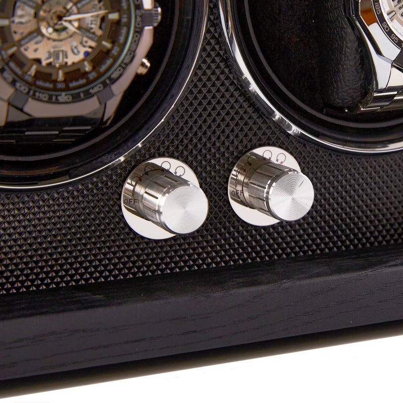 Capodagli box met rotor voor 4 zwarte XB4 horloges