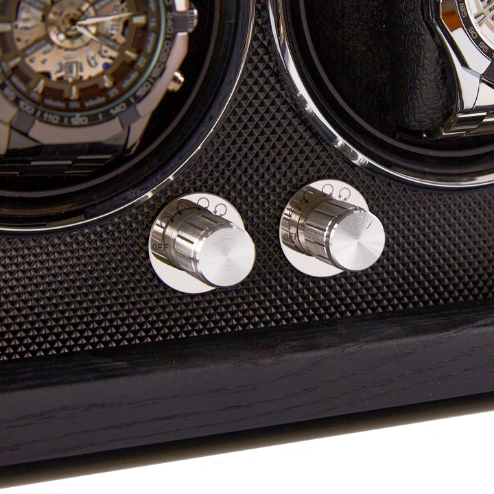 Capodagli box met rotor voor 4 zwarte XB4 horloges