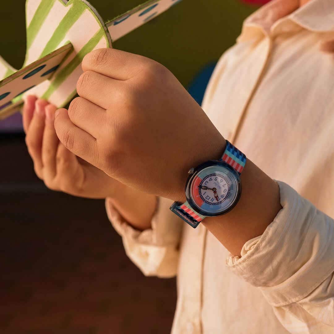 Flik Flak watch STRIPY STRIPES Story Time 32mm FBNP243