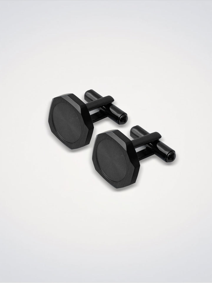 D1 Milano Octagonal cufflinks Anthracite D1-JWCLSU06