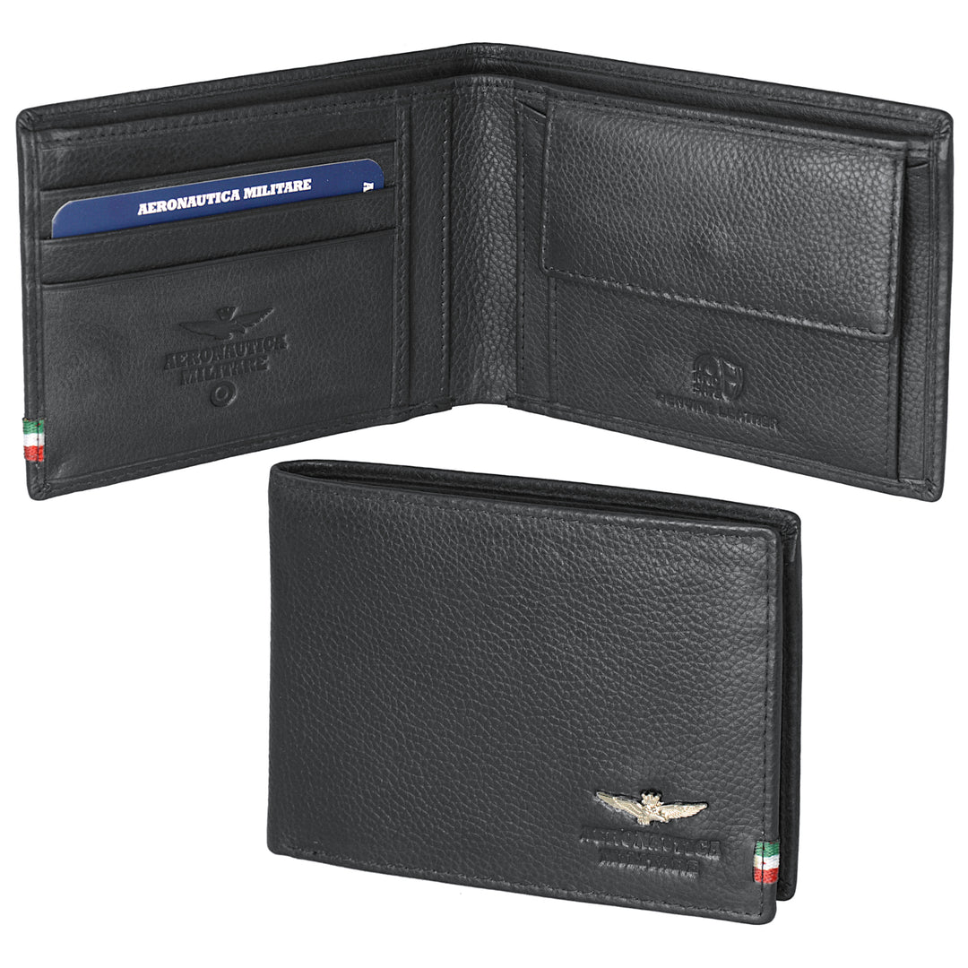 Aeronautica Militare Flag Wallets with Leather Pockets AM102-NE