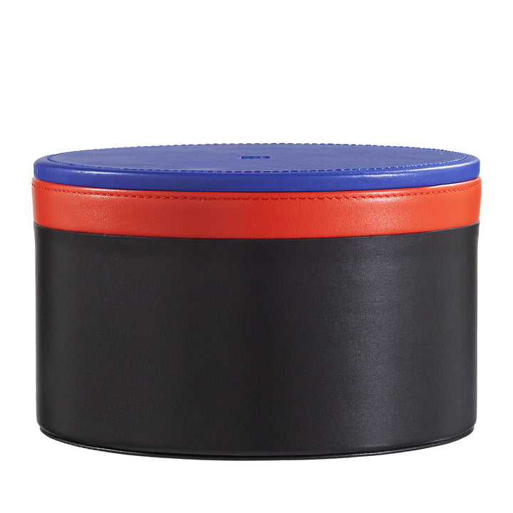 DUDU Designer lederen pot voor meubels, opslag met deksel 10x10cm, wafelhouder munten sleutels snoep sieraden