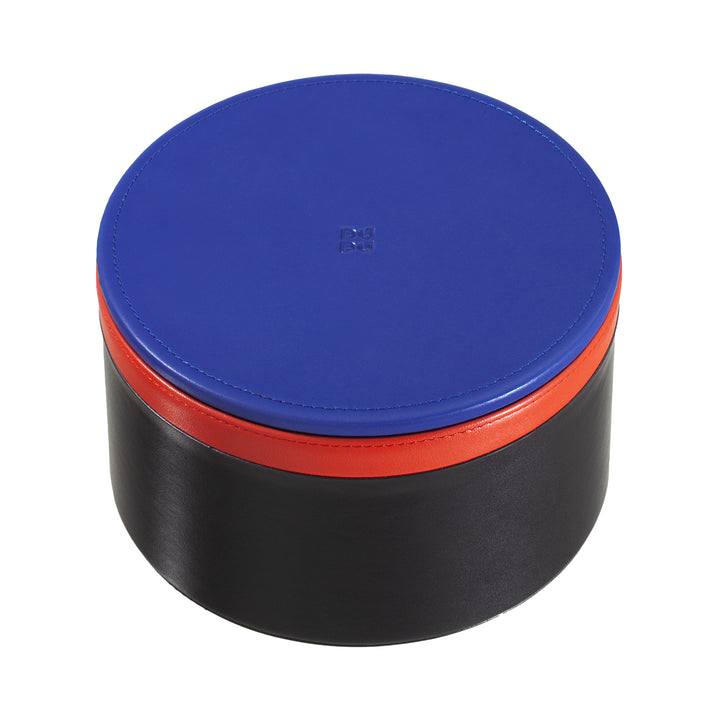 DUDU Designer lederen pot voor meubels, opslag met deksel 10x10cm, wafelhouder munten sleutels snoep sieraden