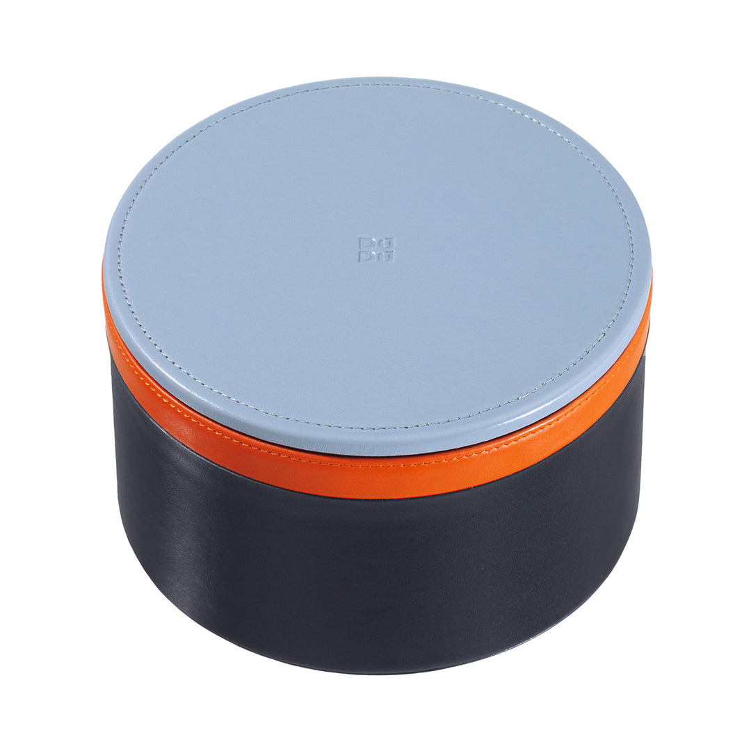 DUDU Designer lederen pot voor meubels, opslag met deksel 10x10cm, wafelhouder munten sleutels snoep sieraden