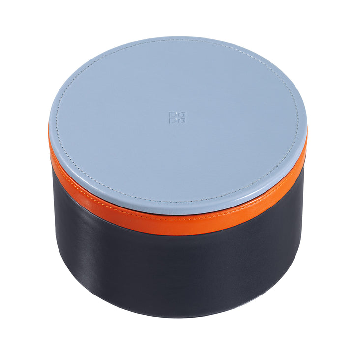 DUDU Designer lederen pot voor meubels, opslag met deksel 10x10cm, wafelhouder munten sleutels snoep sieraden