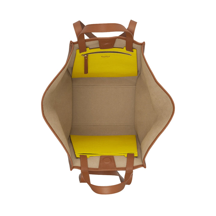 DUDU Damen-Umhängetasche aus echtem Leder, hergestellt in Italien, elegante Shopper-Tragetasche, Doppelgriff, Vollnarbenleder oder Wildleder – große Handtasche für Arbeit und Freizeit