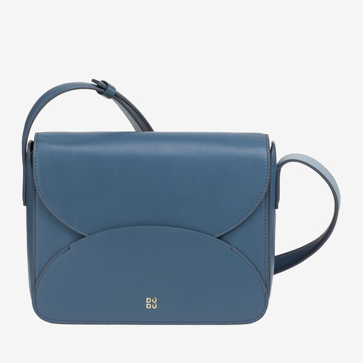 DUDU Damen-Umhängetasche aus Leder mit Umschlagklappe, kleine, elegante und vielseitige Handtasche mit verstellbarem Schultergurt, perfekte Tasche für jeden Anlass