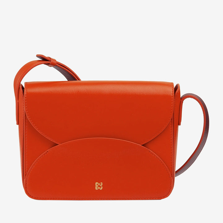 DUDU leren damesschoudertas met envelopmodel flap - kleine elegante en veelzijdige handtas met verstelbare schouderriem, perfecte tas voor elke gelegenheid