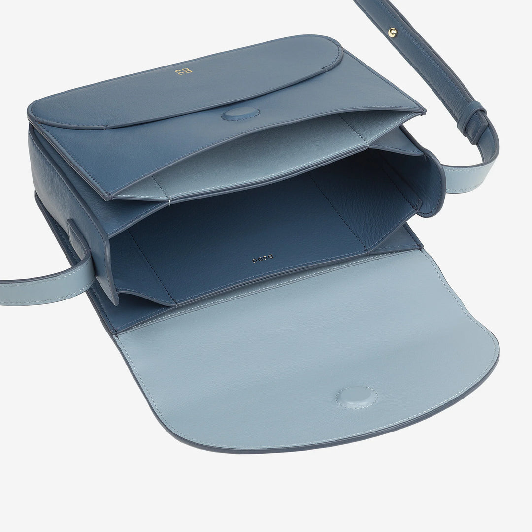 DUDU Damen-Umhängetasche aus Leder mit Umschlagklappe, kleine, elegante und vielseitige Handtasche mit verstellbarem Schultergurt, perfekte Tasche für jeden Anlass