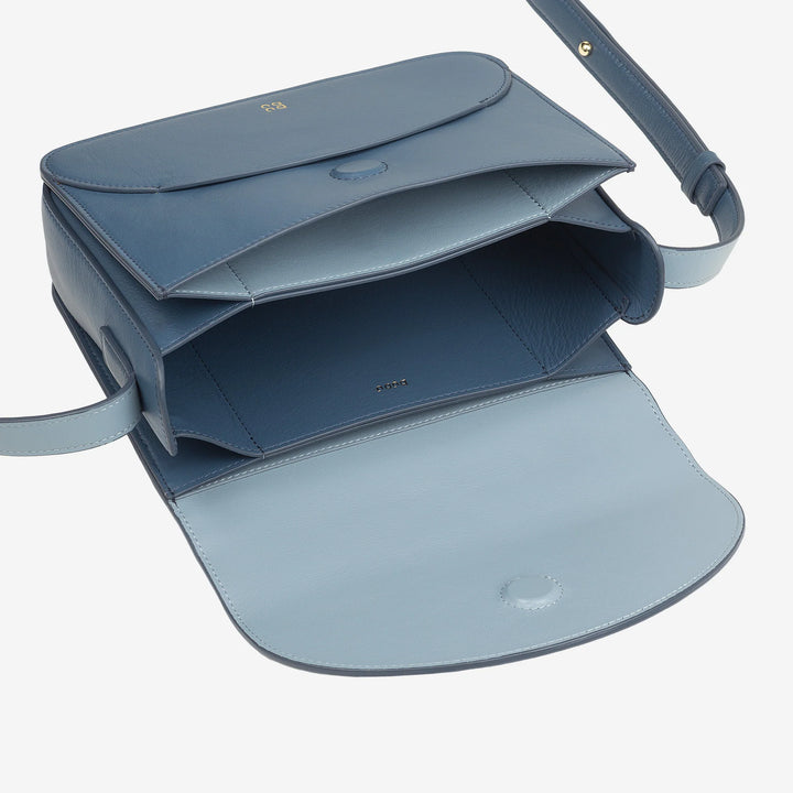 DUDU Damen-Umhängetasche aus Leder mit Umschlagklappe, kleine, elegante und vielseitige Handtasche mit verstellbarem Schultergurt, perfekte Tasche für jeden Anlass