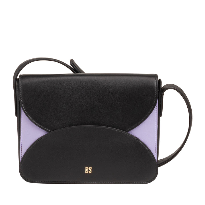 DUDU leren damesschoudertas met envelopmodel flap - kleine elegante en veelzijdige handtas met verstelbare schouderriem, perfecte tas voor elke gelegenheid