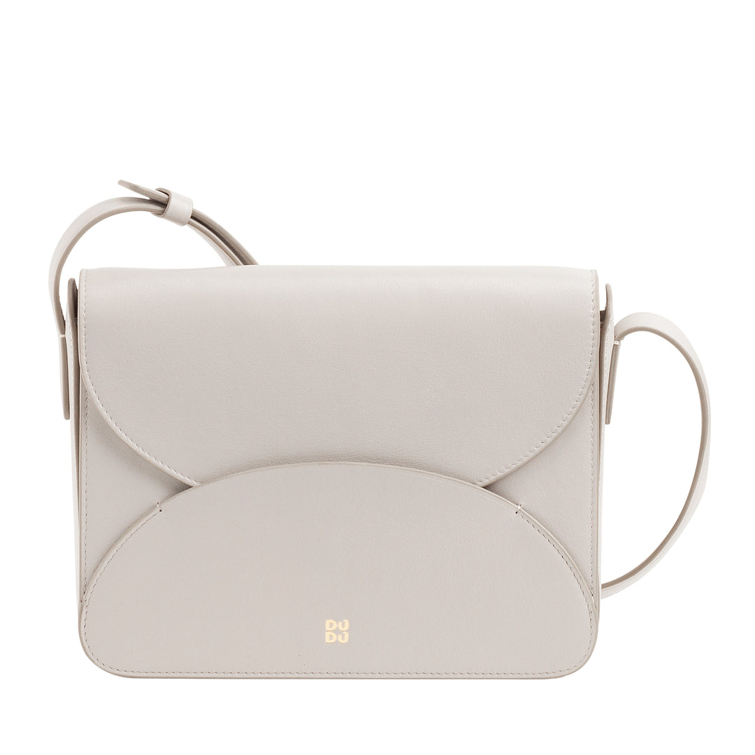 DUDU leren damesschoudertas met envelopmodel flap - kleine elegante en veelzijdige handtas met verstelbare schouderriem, perfecte tas voor elke gelegenheid