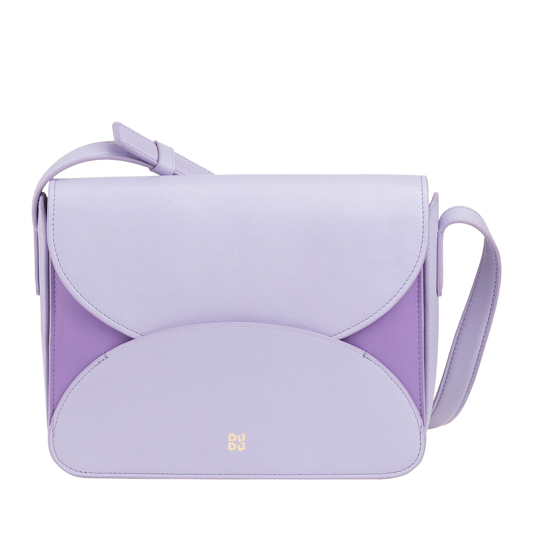 DUDU Damen-Umhängetasche aus Leder mit Umschlagklappe, kleine, elegante und vielseitige Handtasche mit verstellbarem Schultergurt, perfekte Tasche für jeden Anlass