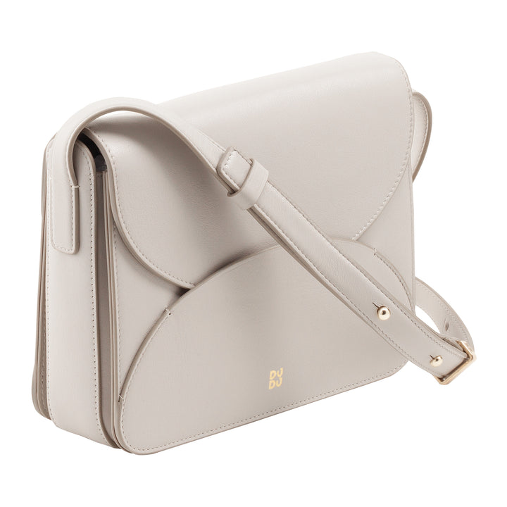 DUDU leren damesschoudertas met envelopmodel flap - kleine elegante en veelzijdige handtas met verstelbare schouderriem, perfecte tas voor elke gelegenheid