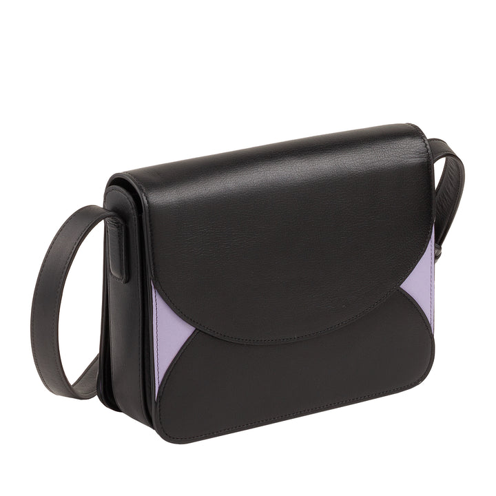 DUDU leren damesschoudertas met envelopmodel flap - kleine elegante en veelzijdige handtas met verstelbare schouderriem, perfecte tas voor elke gelegenheid