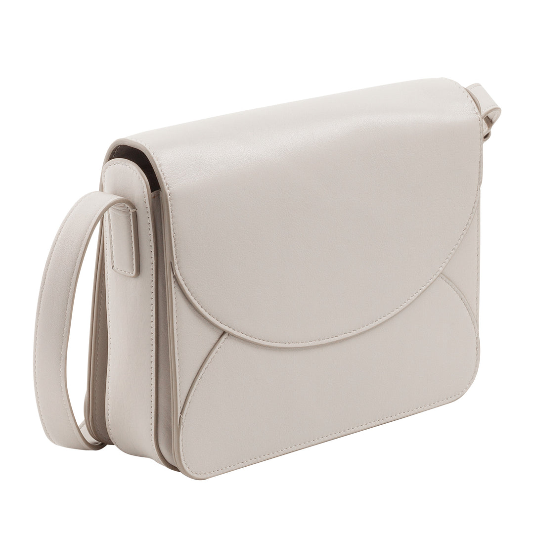 DUDU leren damesschoudertas met envelopmodel flap - kleine elegante en veelzijdige handtas met verstelbare schouderriem, perfecte tas voor elke gelegenheid