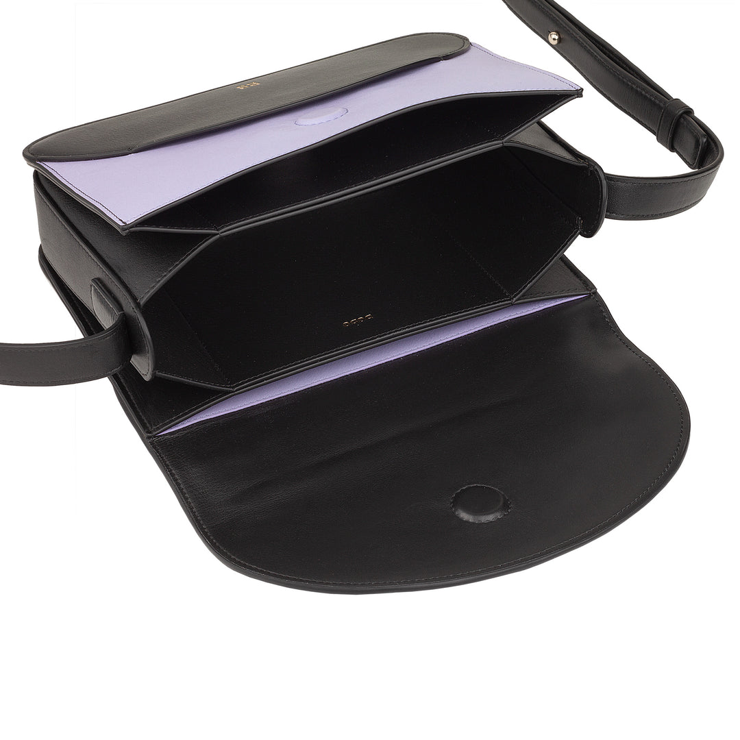 DUDU leren damesschoudertas met envelopmodel flap - kleine elegante en veelzijdige handtas met verstelbare schouderriem, perfecte tas voor elke gelegenheid