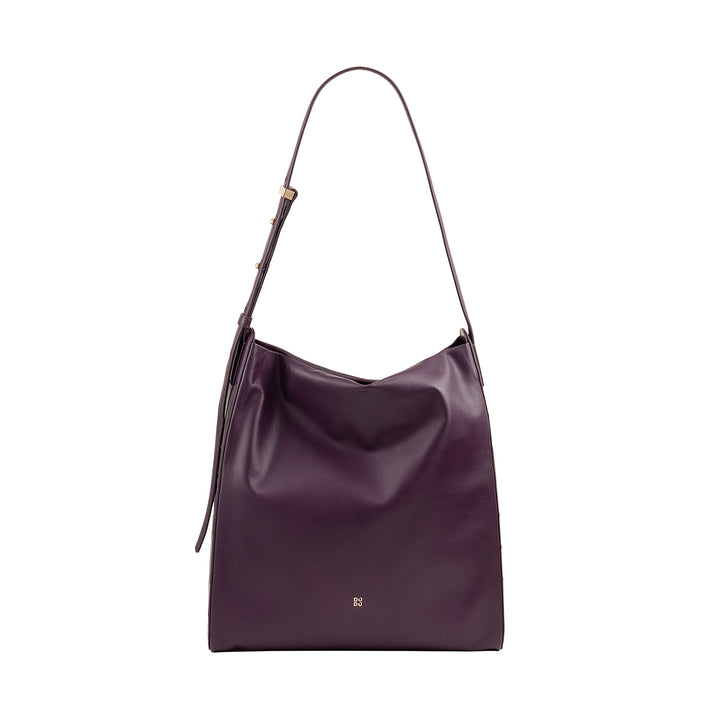 DUDU Trapezförmige Umhängetasche für Damen aus echtem Leder, Trapeztasche mit verstellbarem Schultergurt – elegant, geräumig für Freizeit, Arbeit, Abend