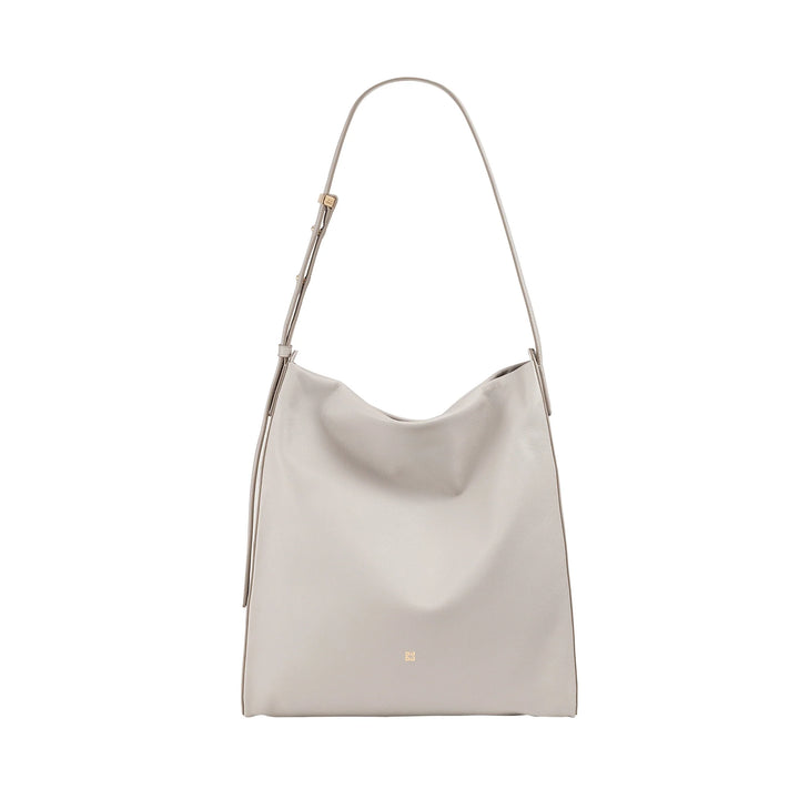 DUDU Trapezförmige Umhängetasche für Damen aus echtem Leder, Trapeztasche mit verstellbarem Schultergurt – elegant, geräumig für Freizeit, Arbeit, Abend