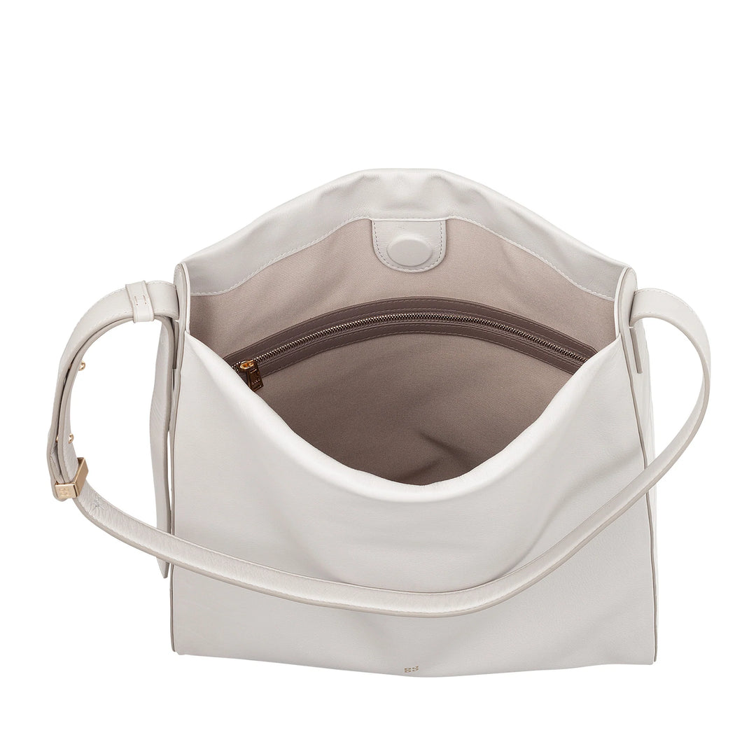 DUDU Trapezförmige Umhängetasche für Damen aus echtem Leder, Trapeztasche mit verstellbarem Schultergurt – elegant, geräumig für Freizeit, Arbeit, Abend