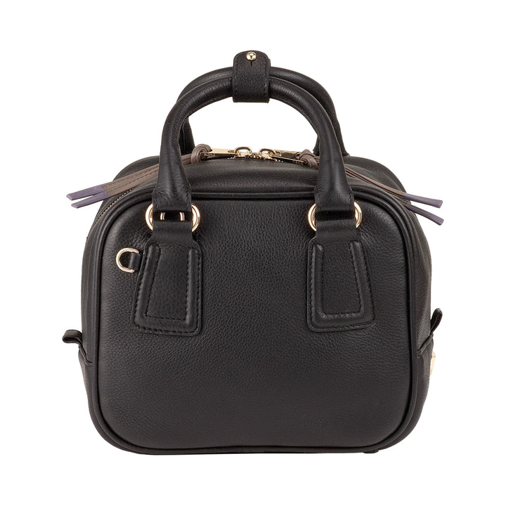 DUDU Damen-Umhängetasche aus Leder mit verstellbarem Schultergurt, elegant und kompakt, Hand- und Umhängetasche mit Reißverschluss
