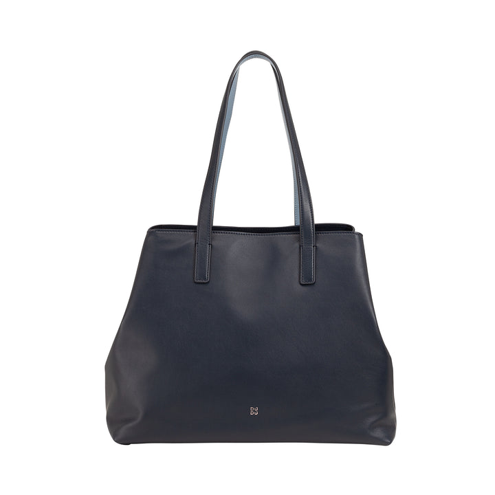 DUDU grote leren damestas, zachte shopper draagtas, schoudertas met twee handvatten, grote modehandtas