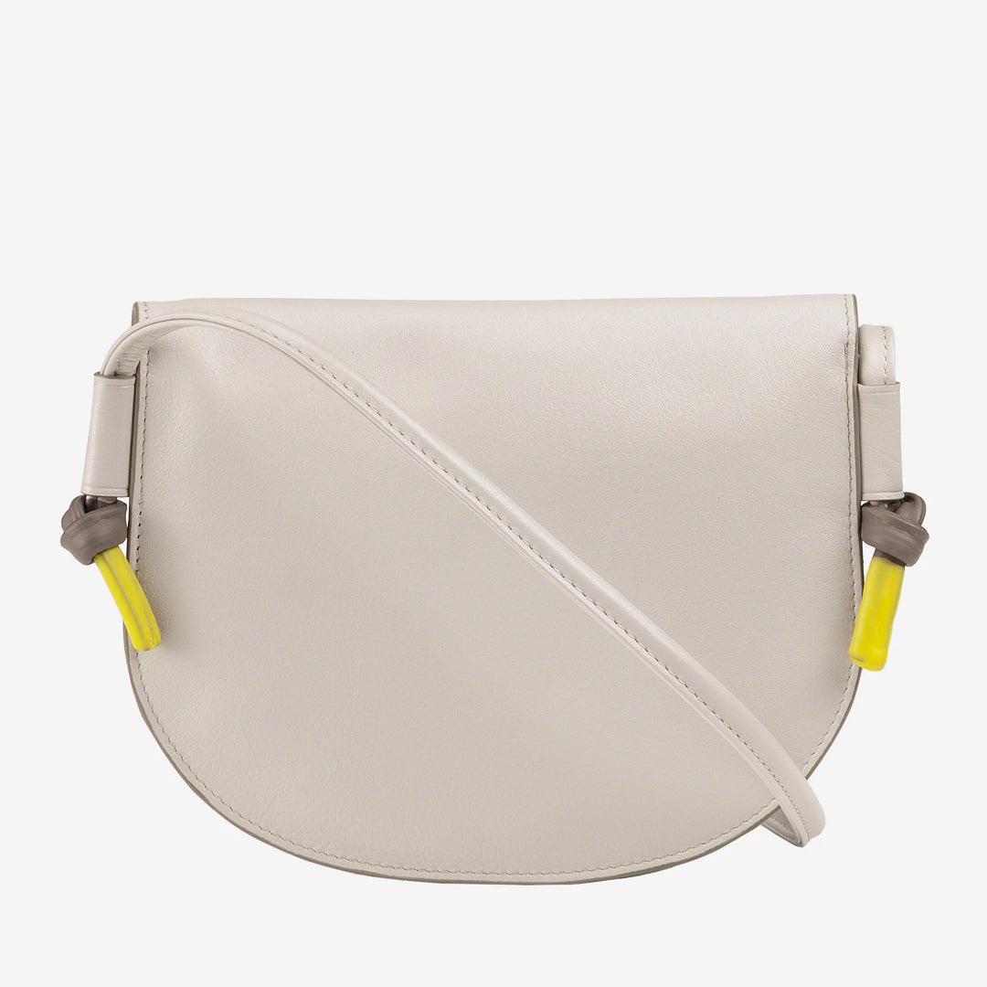 DUDU kleine leren schoudertas voor dames, slanke, compacte handtas met knoopsluiting, verstelbare schouderriem