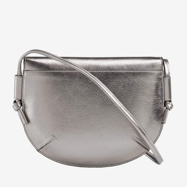DUDU Damen Umhängetasche mit Klappe aus echtem Leder, kleine Umhängetasche mit magnetischer Knopfklappe, Handtasche