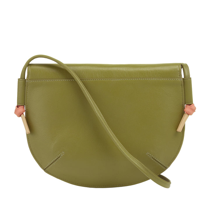 DUDU Damesschoudertas met klep van echt leer, kleine schoudertas met magnetische knoopklep, handtas