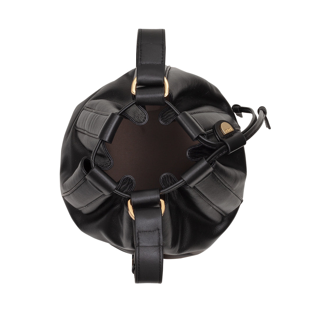 DUDU Große Damen-Eimertasche aus Leder mit verstellbarem Schultergurt und Kordelzugverschluss – elegante, geräumige und praktische Tasche für den täglichen Gebrauch und besondere Anlässe