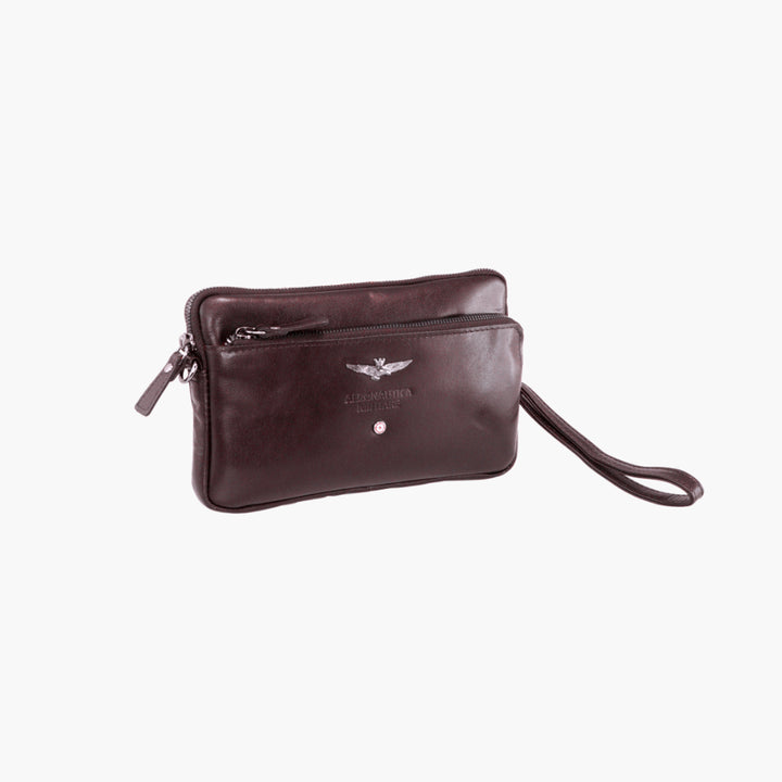 Aeronautica Militare leren heren clutch tas Vintage lijn AM356-MO