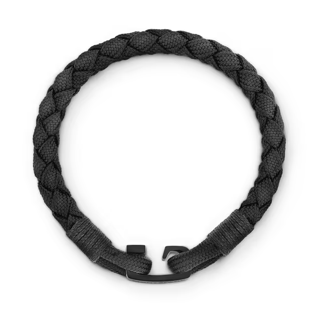 Montblanc Montblanc Armband mit T-Verschluss schwarz Größe M 130861 63