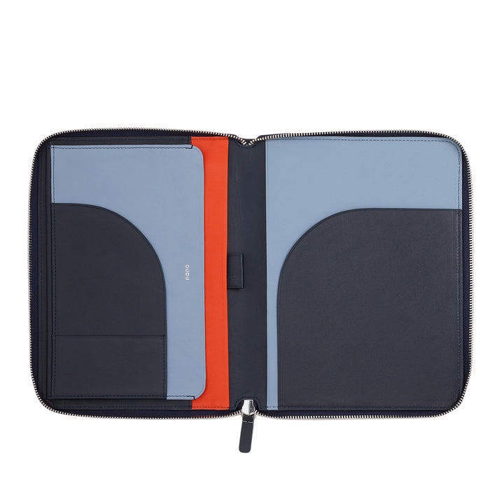 DUDU lederen A5-documentmap voor mannen en vrouwen, iPad Mini-tablethouder, klembord, organisator voor A5-notebooks