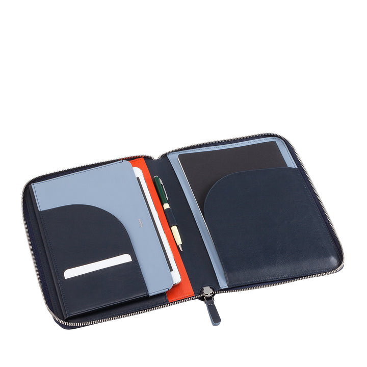 DUDU lederen A5-documentmap voor mannen en vrouwen, iPad Mini-tablethouder, klembord, organisator voor A5-notebooks