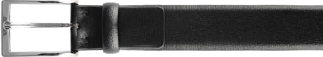 Gerba Zwarte saffiano lederen riem lengte 110cm CG001B110