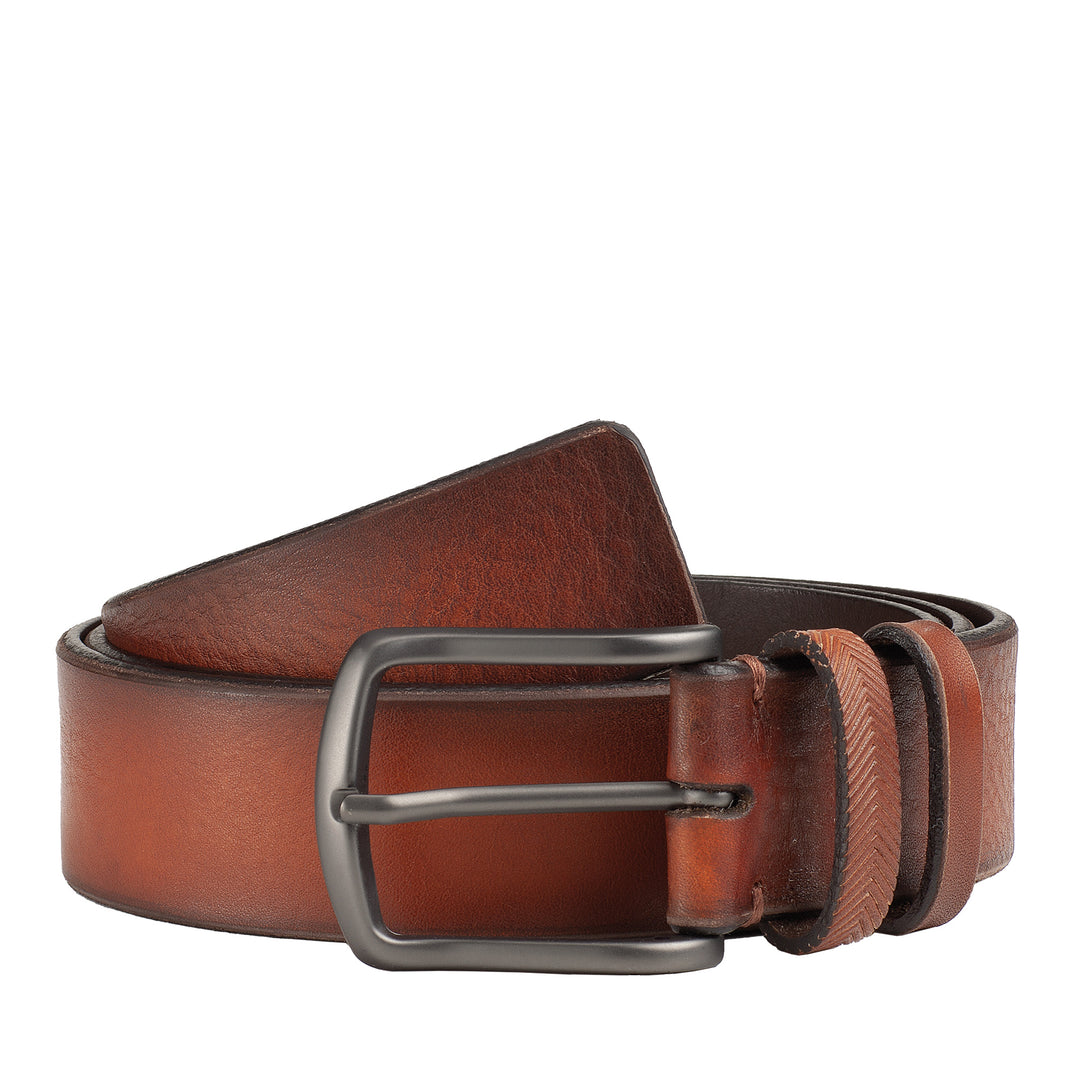 Oude Toscane Belt Belt Men's Men's herenriem in Vera gemaakt in Italië Hoogwaardige elegant met Ardiglione Buckle