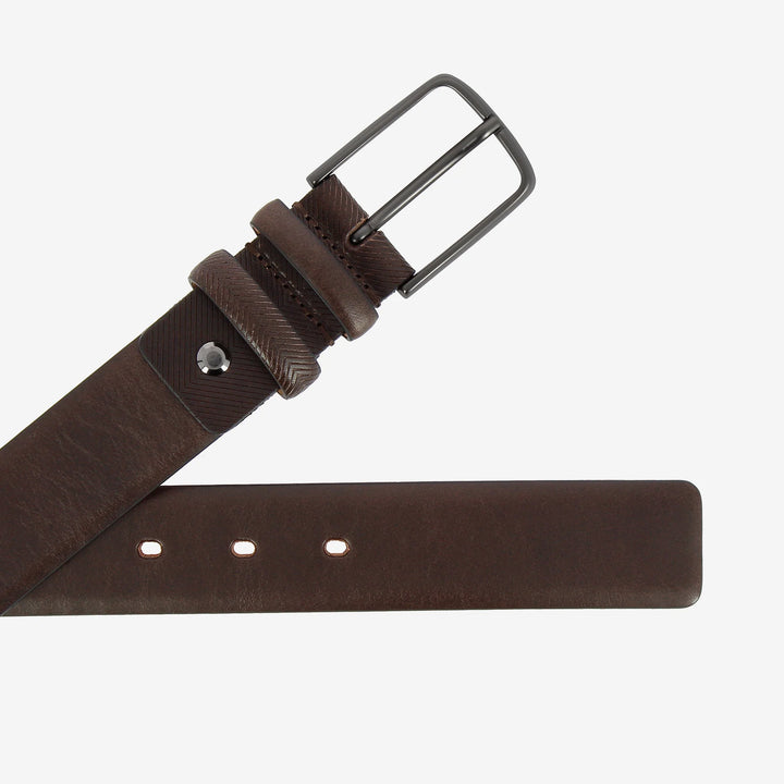 Antica Toscana herenriem Made in Italy van echt leer H 3,4 cm Inkortbaar met gesp
